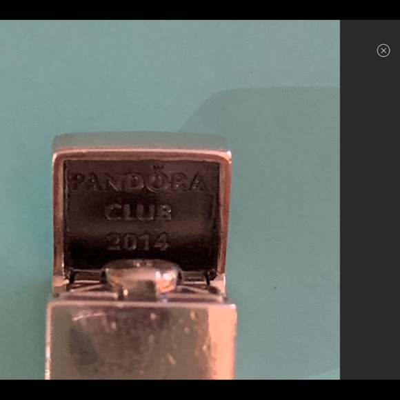 Pandora Club Charm 2014 Sterling Silver & Diamond - Picture 5 of 5